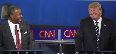 during the CNN Republican presidential debate at the Ronald Reagan Presidential Library and Museum on Wednesday, Sept. 16, 2015, in Simi Valley, Calif. (AP Photo/Mark J. Terrill)