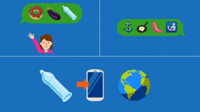 ایموجی کاندوم، عرضه شده از سوی شرکت دوراکس به مناسبت روز جهانی ایدز