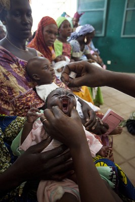 در سال ۲۰۱۵ جهان همچنین شاهد پیشرفت عظیمی در ریشه کنی پولیو یا فلج اطفال بود. این ویروس که زمانی در ۱۲۵ کشور جهان تاخت و تاز می کرد، در ماه سپتامبر امسال یعنی تقریبا ۳ ماه پیش، در نیجریه ریشه کن شد و بدین ترتیب تنها دو کشور در جهان باقی ماند که هنوز بیماری در آنها دیده می شود: افغانستان و پاکستان.
